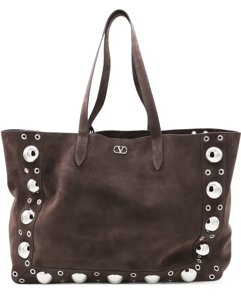 Valentino Garavani Nelcôte Tote Bag - Braun Braun
