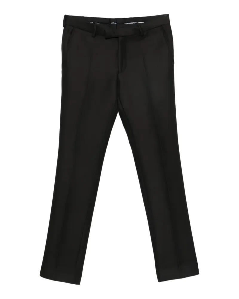 Karl Lagerfeld straight-leg tailored trousers - Schwarz Schwarz