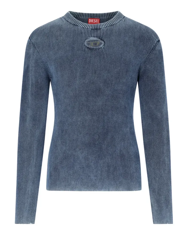 Diesel Geripptes M-Anchor-A Oberteil mit Logo-Applikation - Blau Blau