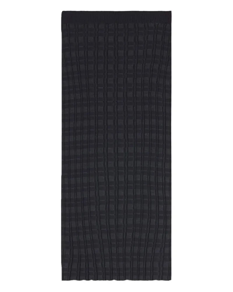 Kitsuné medium grey melange slit skirt - Schwarz Schwarz