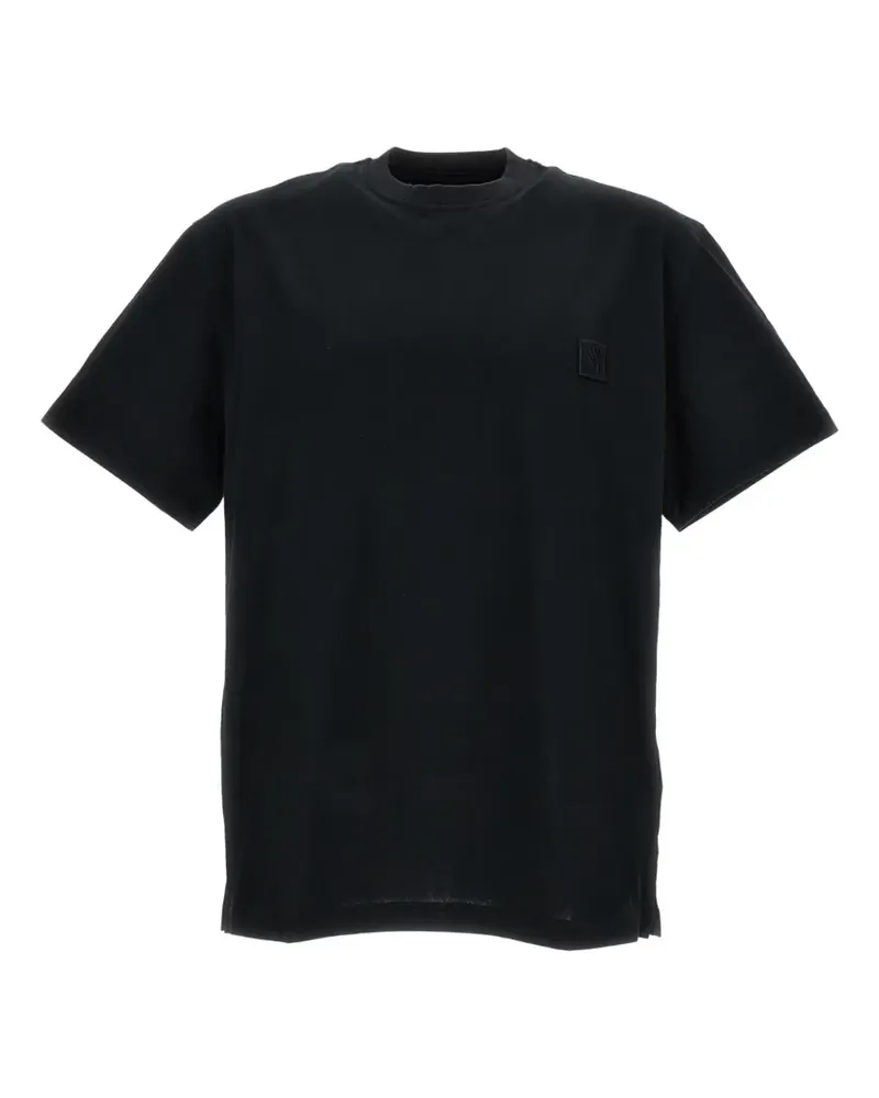 Wooyoungmi logo-patch cotton T-shirt - Schwarz Schwarz
