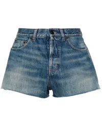 Saint Laurent Kurze Jeans-Shorts Blau