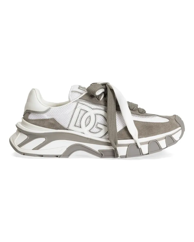 Dolce & Gabbana DG Country Road Sneakers aus Nylon und Kalbsleder - Weiß Weiß