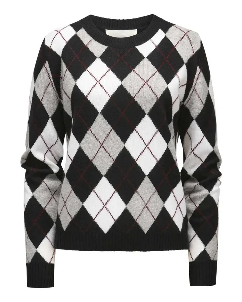 Lisa Yang Antoni argyle-knit cashmere sweater - Schwarz Schwarz