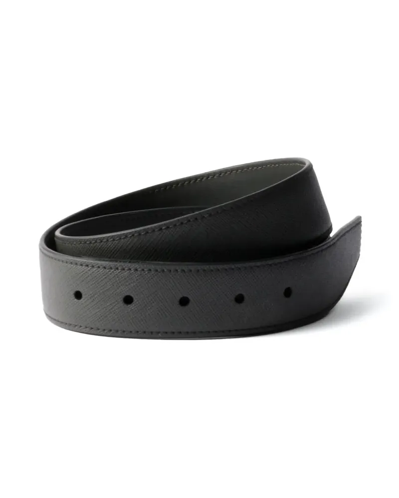 Prada Gürtelriemen aus Saffiano-Leder - Custom Belts - Grau Grau