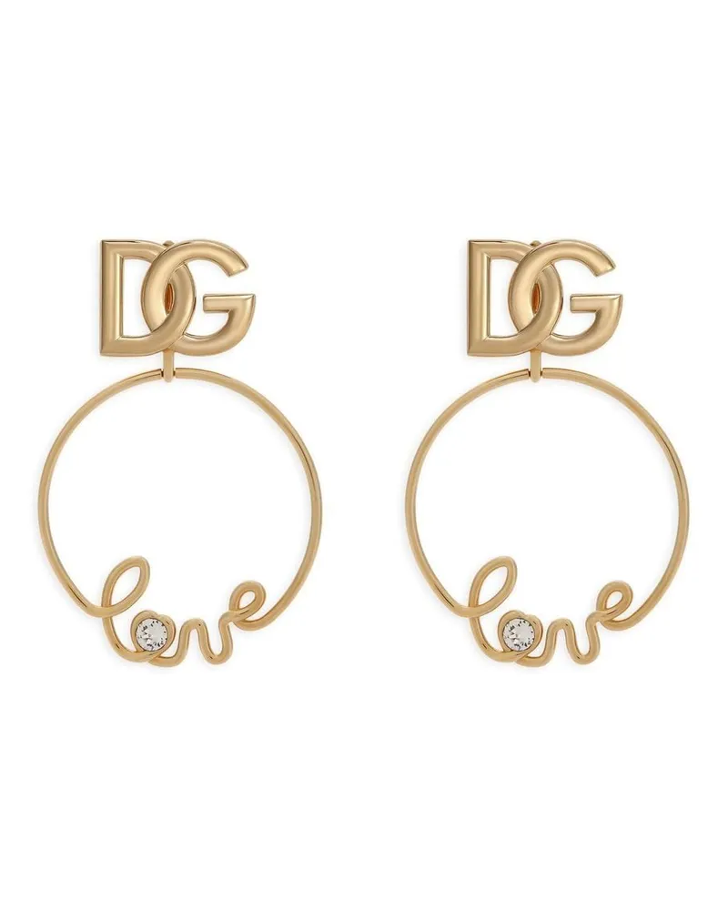 Dolce & Gabbana Creolen mit DG-Logo - Gold Gold