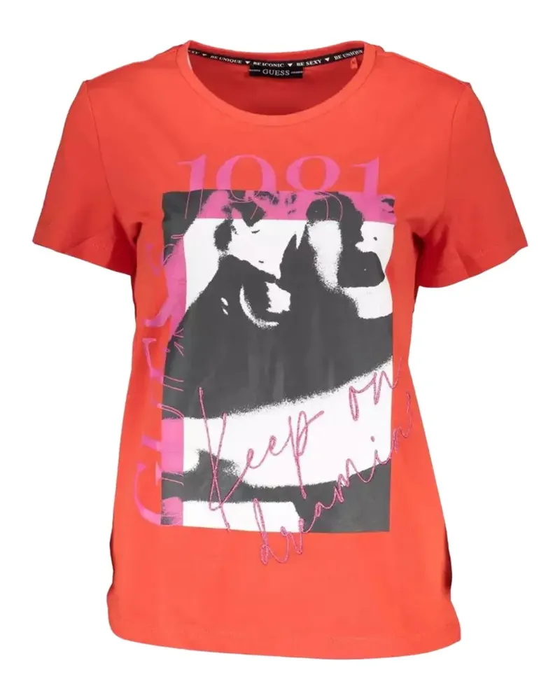 Guess graphic T-Shirt - Rot Rot