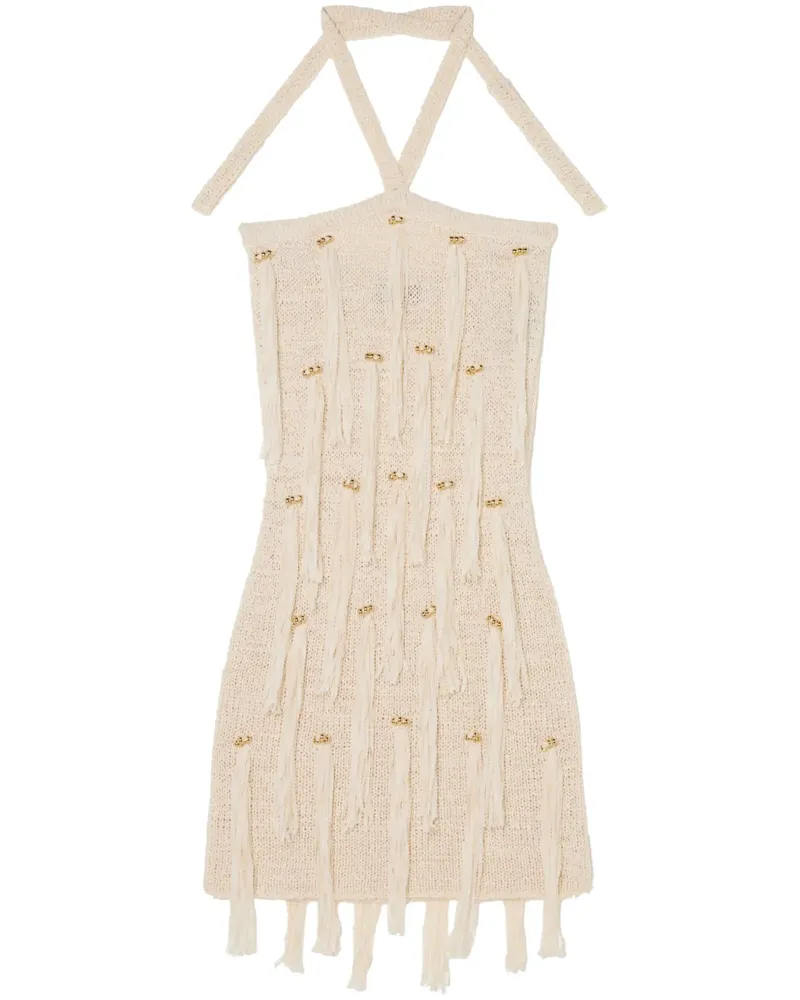 Alanui Cape Jasmine Minikleid - Nude Nude