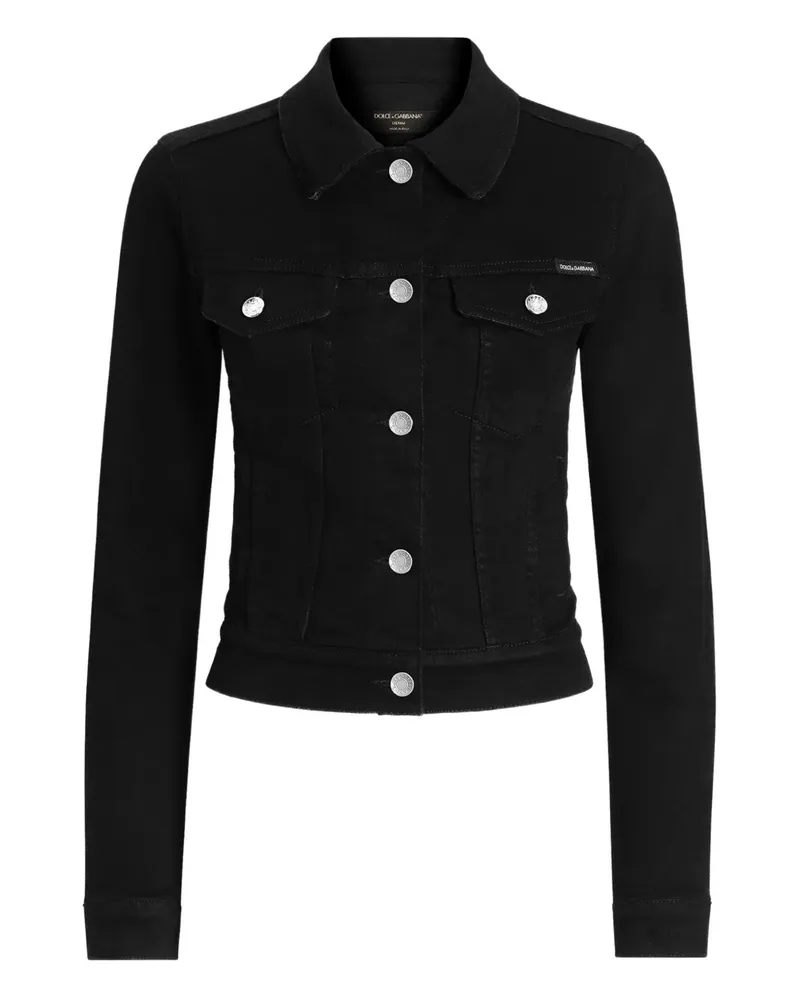 Dolce & Gabbana buttoned denim jacket - Schwarz Schwarz