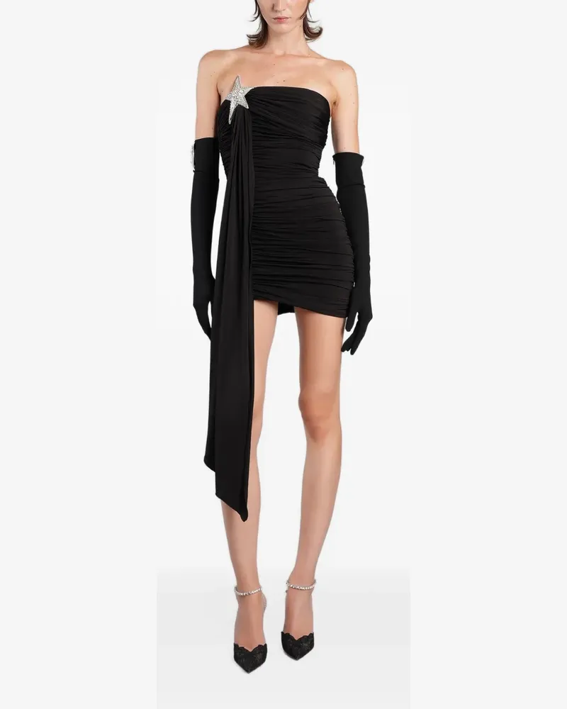 David Koma Kristallverziertes Kleid - Schwarz Schwarz