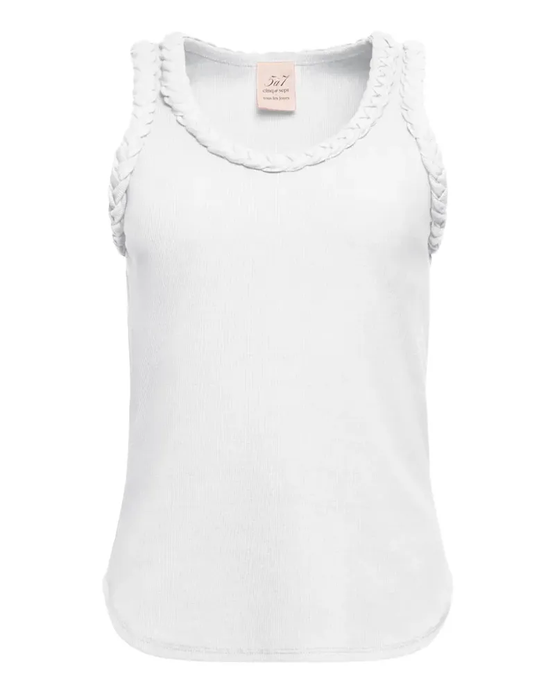 Cinq à Sept braided tank top - Weiß Weiß