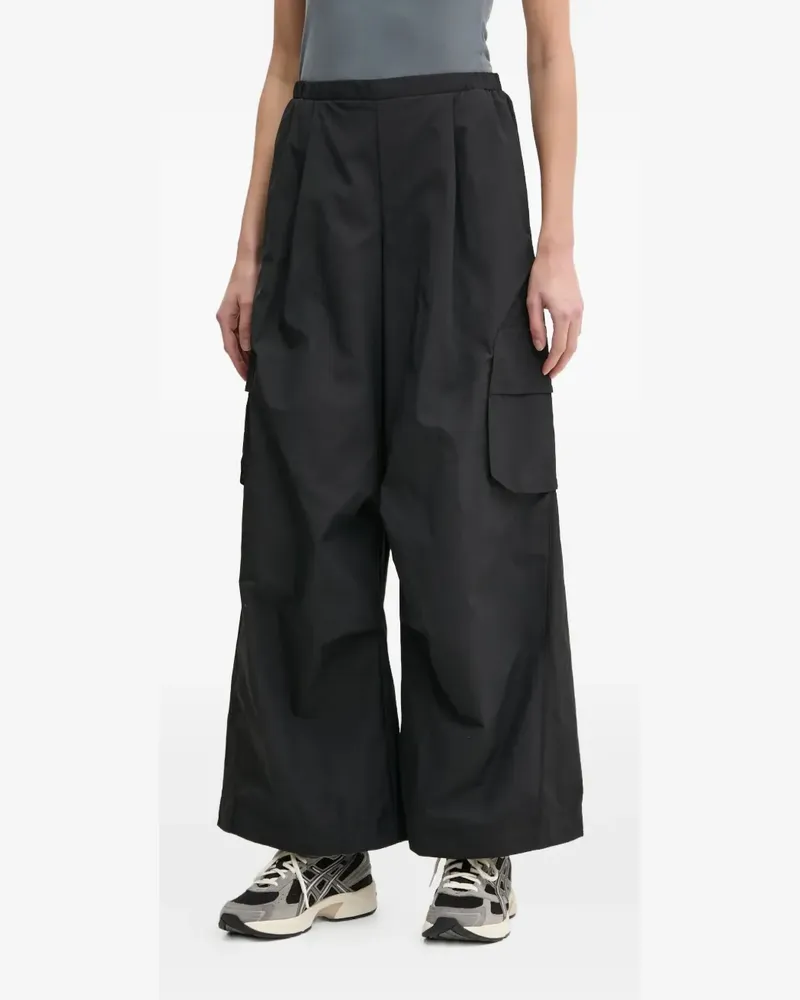 adidas Plissierte Palazzohose - Schwarz Schwarz
