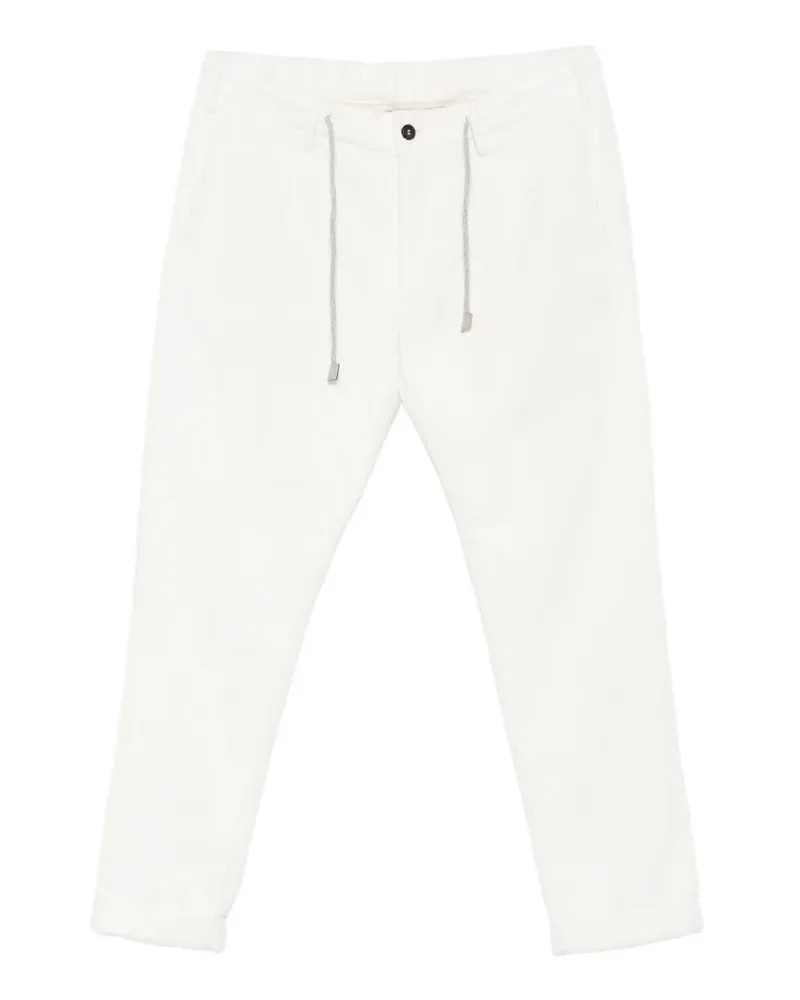 Eleventy Hose mit Kordelzug - Weiß Weiß