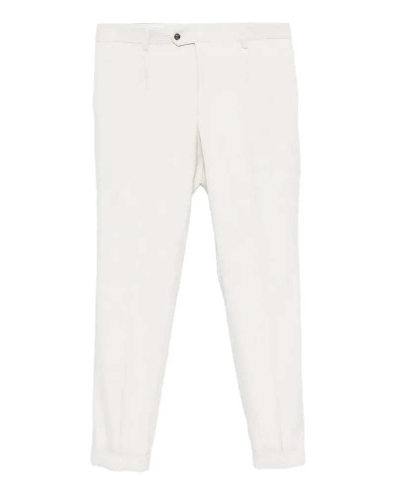 BARBA pleated corduroy trousers - Nude Nude