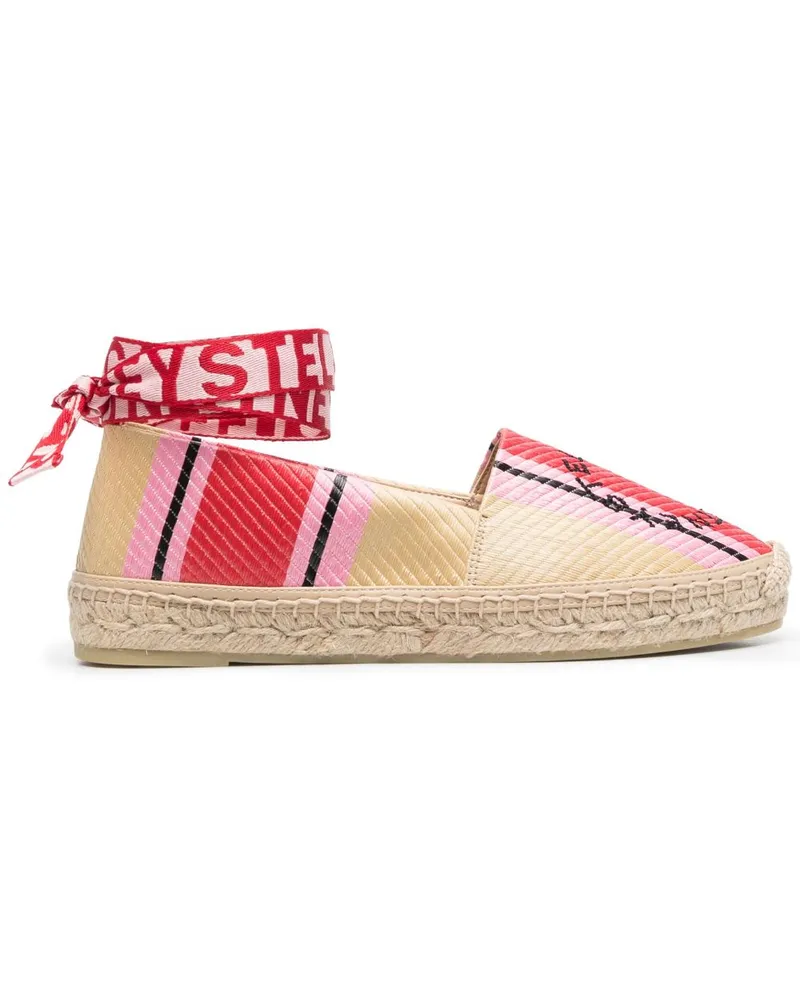 Stella McCartney Espadrilles mit Logo-Stickerei Nude