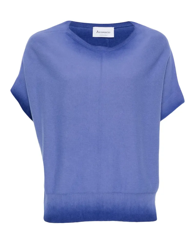 Arovescio T-Shirt aus Baumwolle - Blau Blau