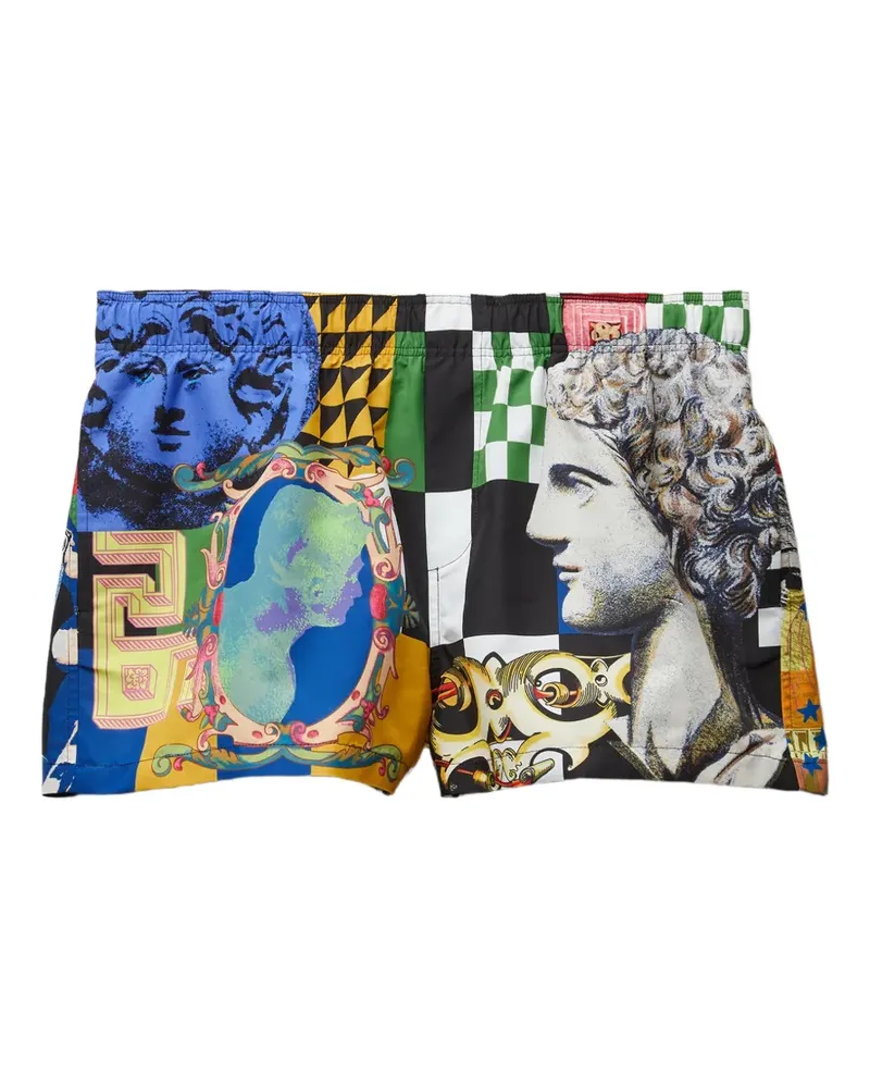Versace printed swim shorts - Schwarz Schwarz