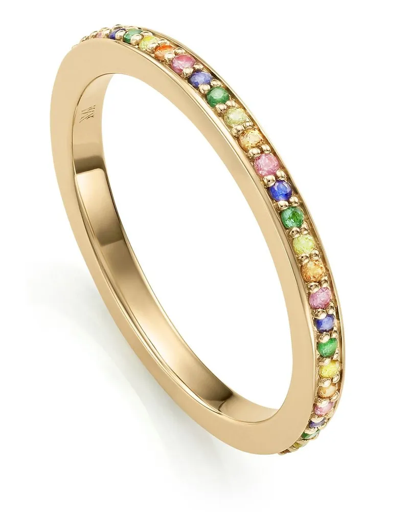 Monica Vinader Eternity Ring mit Saphiren - Gold Gold
