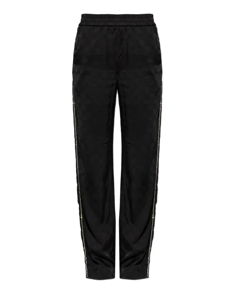 OFF-WHITE Jacquard-Hose mit elastischem Bund - Schwarz Schwarz