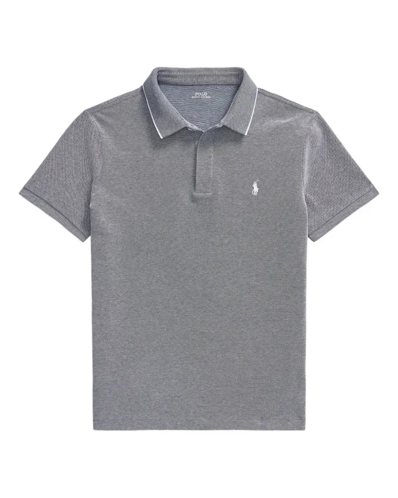 Ralph Lauren logo-embroidered tipped polo shirt - Grau Grau