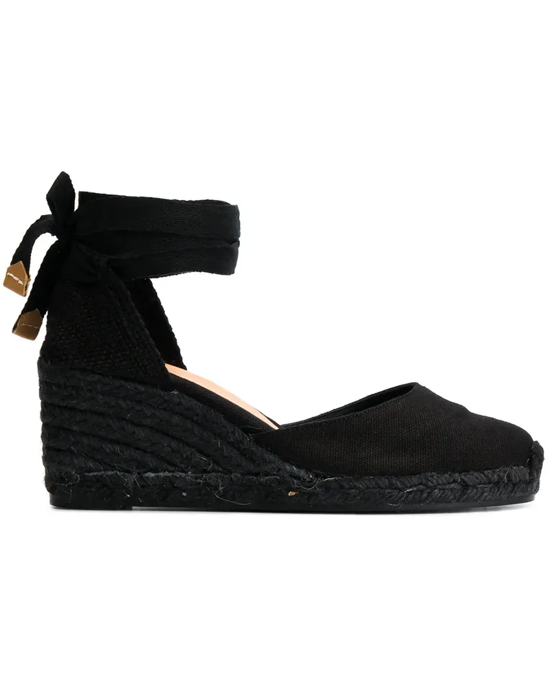 Castañer Espadrilles mit Absatz - Schwarz Schwarz