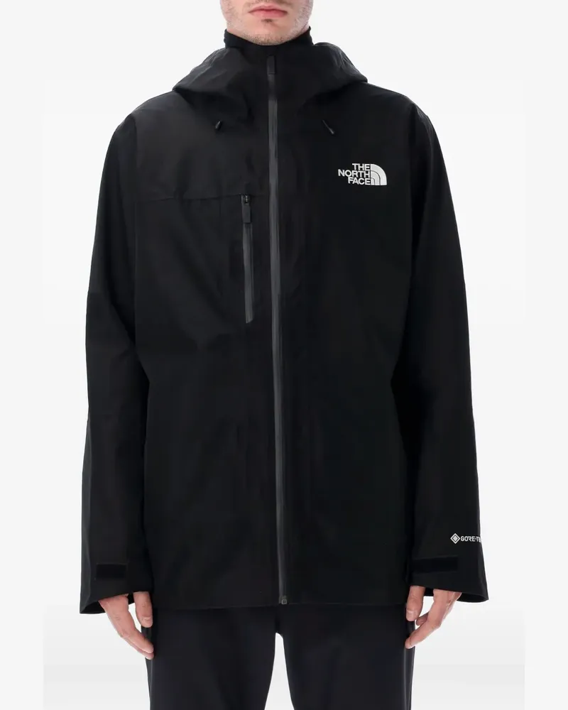 The North Face zip-fastening hooded ski jacket - Schwarz Schwarz