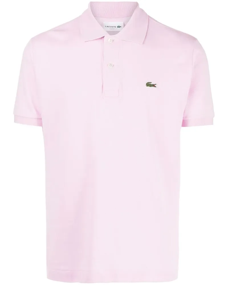 Lacoste Poloshirt mit Logo-Patch - Rosa Rosa
