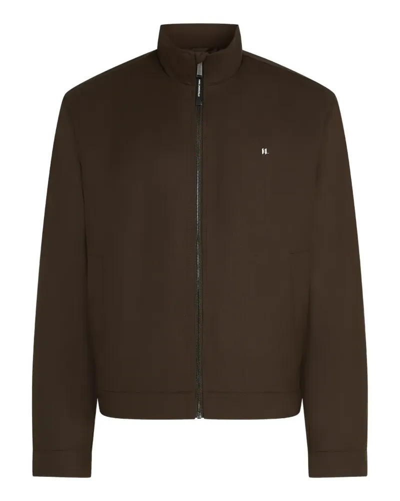 Karl Lagerfeld Leichte Jacke mit Logo-Schild - Braun Braun