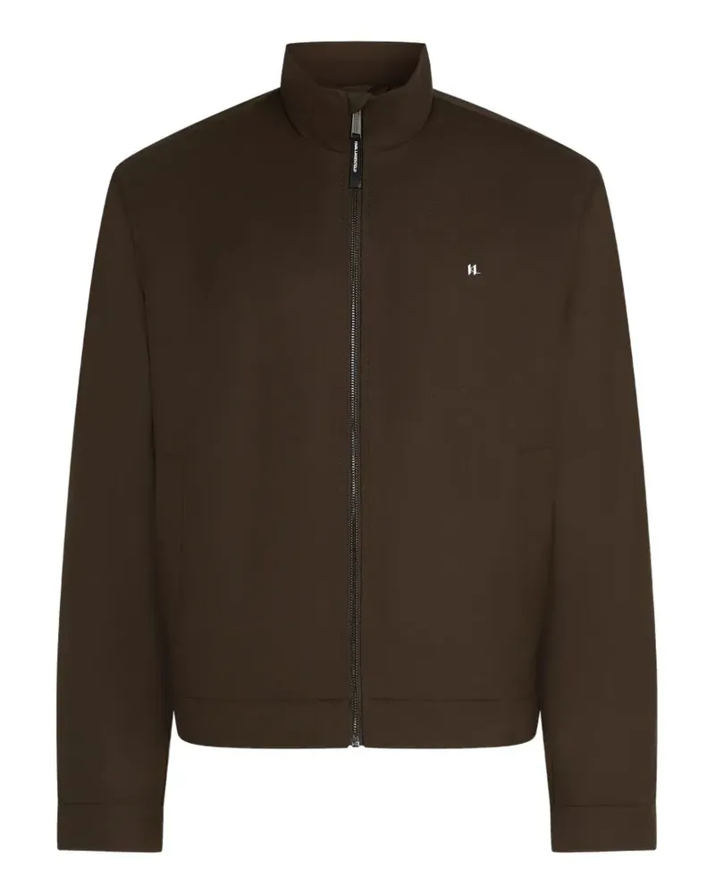 Karl Lagerfeld Leichte Jacke mit Logo-Schild - Braun Braun
