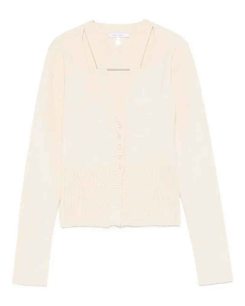 Patrizia Pepe cut-out cardigan - Weiß Weiß