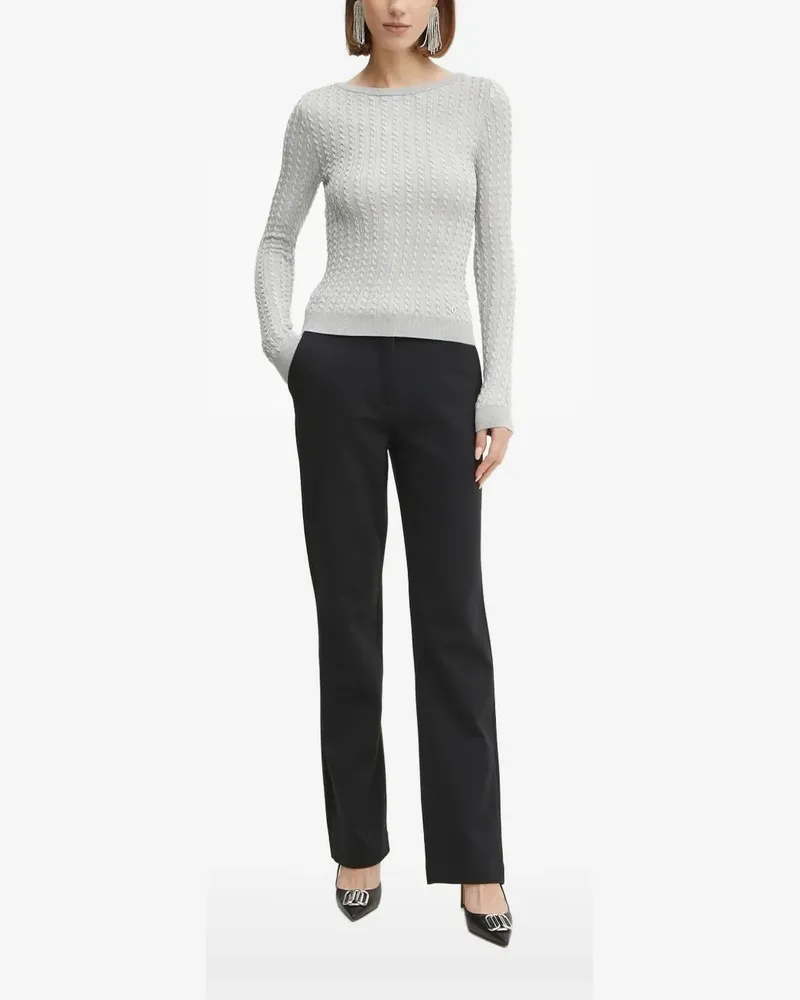 Guess Pullover mit Zopfmuster - Grau Grau