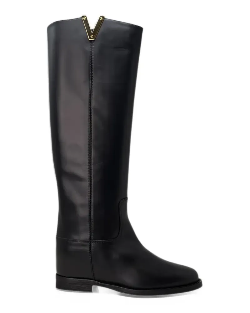 Via Roma 15 Stiefel mit V-Form - Schwarz Schwarz