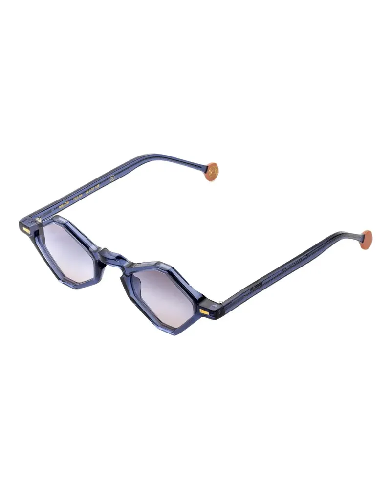 Kyme Willow Sonnenbrille mit geometrischem Gestell - Blau Blau