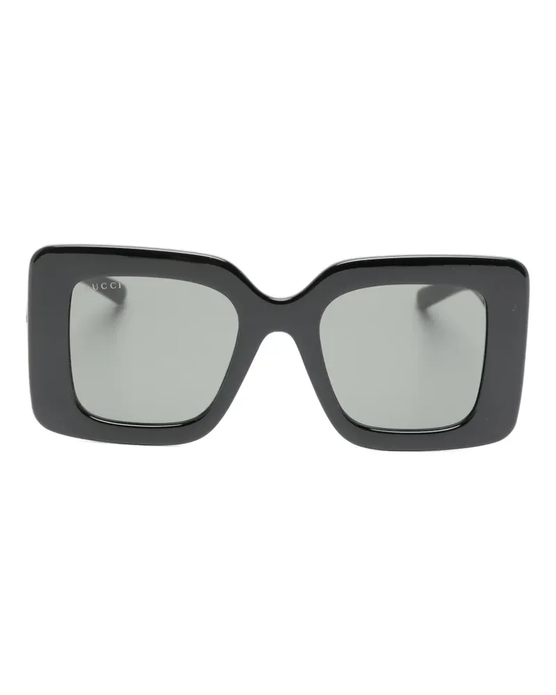 Gucci Interlocking G square-frame sunglasses - Schwarz Schwarz