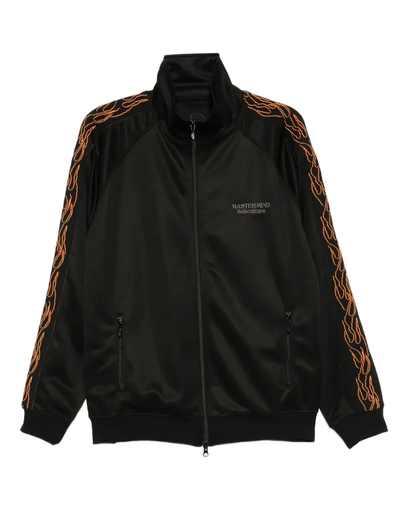 Mastermind World flame skull jacket - Schwarz Schwarz