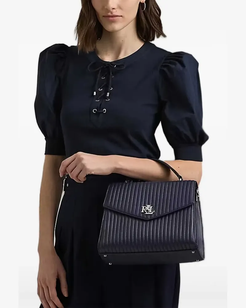 Ralph Lauren Gesteppte Farrah Umhängetasche mit Henkel - Blau Blau