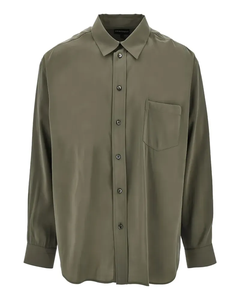 Emporio Armani chest-pocket shirt - Braun Braun
