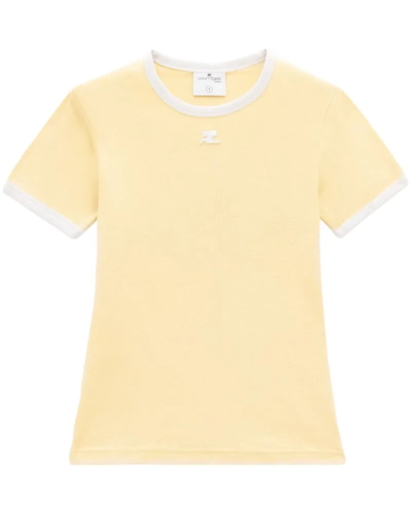 Courrèges Reedition T-Shirt Gelb