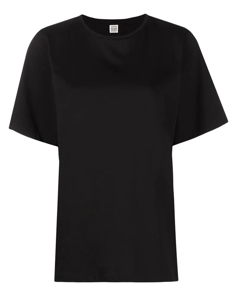 Totême Lockeres T-Shirt - Schwarz Schwarz