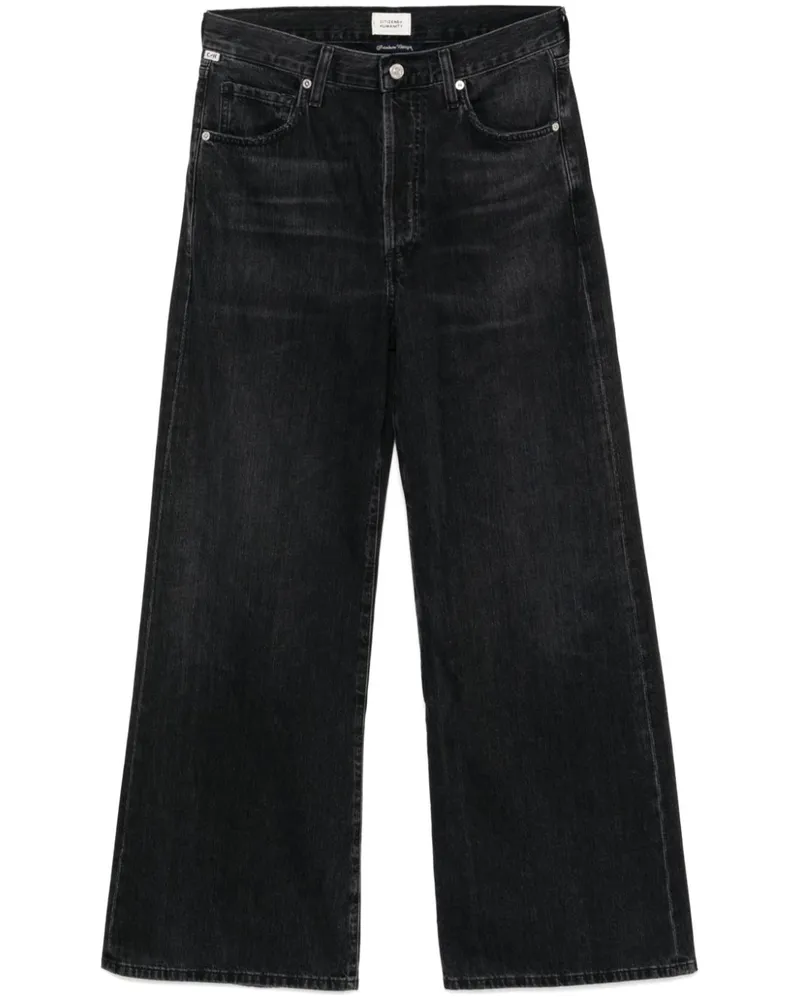 Citizens of humanity Halbhohe Wide-Leg-Jeans - Grau Grau