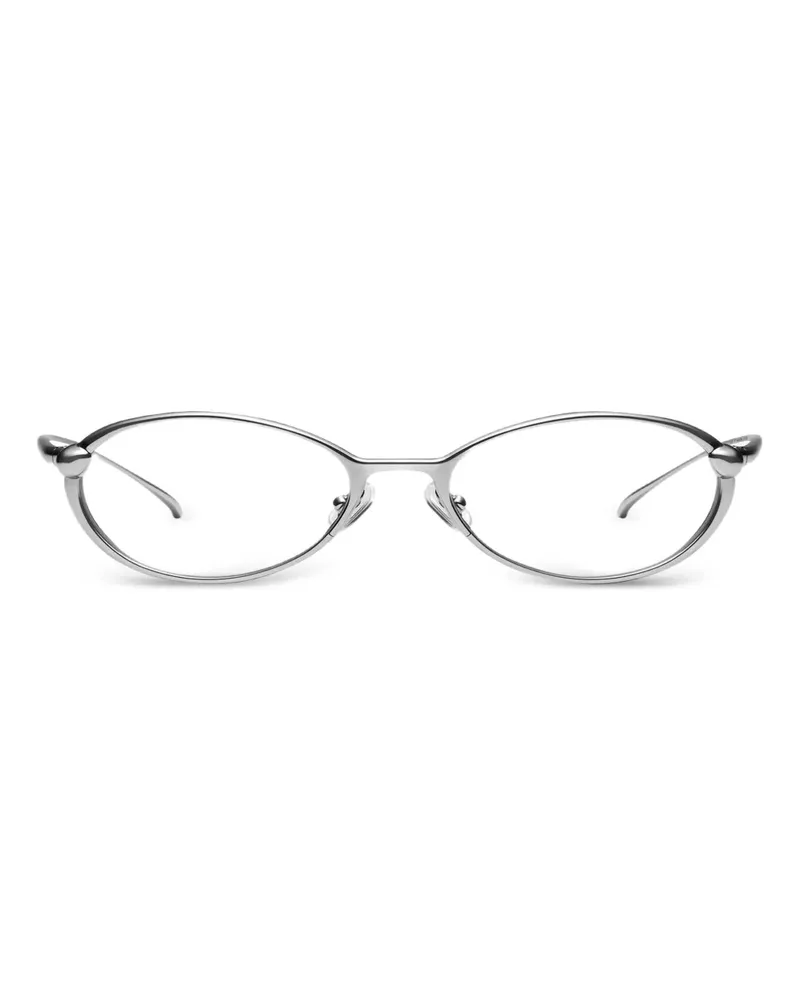 Gentle Monster Boba 02 Brille mit rundem Gestell - Silber Silber