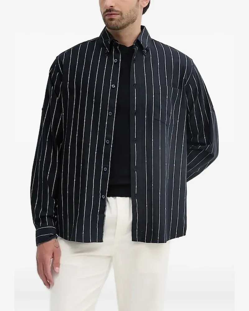 HUGO BOSS Hemd mit Nadelstreifen - Blau Blau