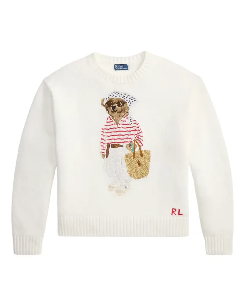 Ralph Lauren Polo Bear-detail sweater - Weiß Weiß