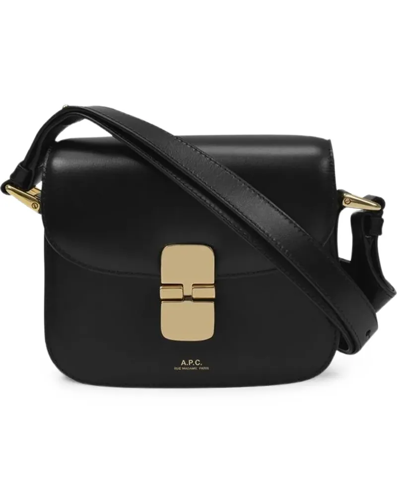 A.P.C. Mini Grace Schultertasche - Schwarz Schwarz