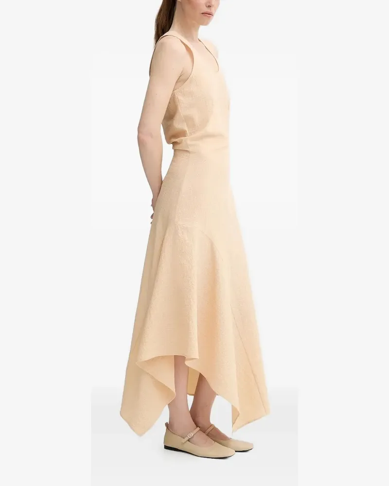 AERON Asymmetrisches Kleid mit U-Ausschnitt - Nude Nude