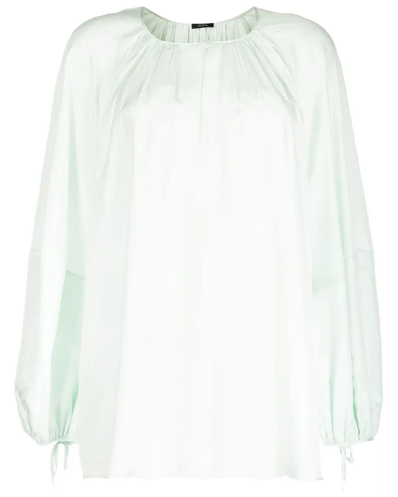 Joseph Seidenbluse mit gerafftem Ausschnitt - Grün Grün