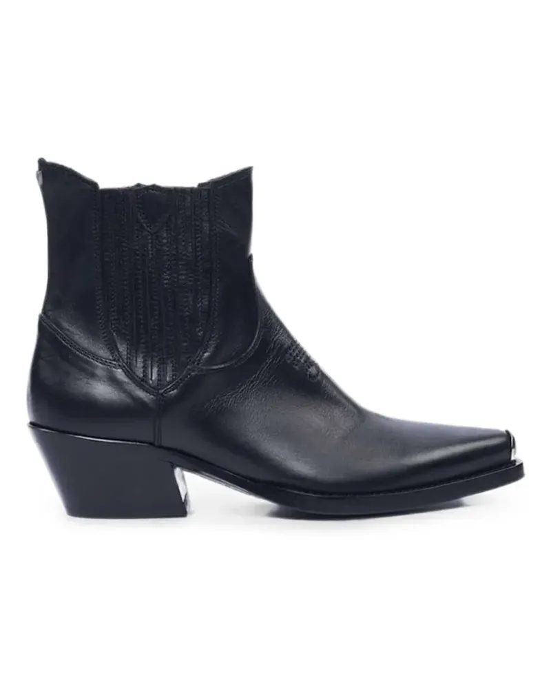 HTC Hollywood Trading Company Texas Chelsea-Boots - Schwarz Schwarz