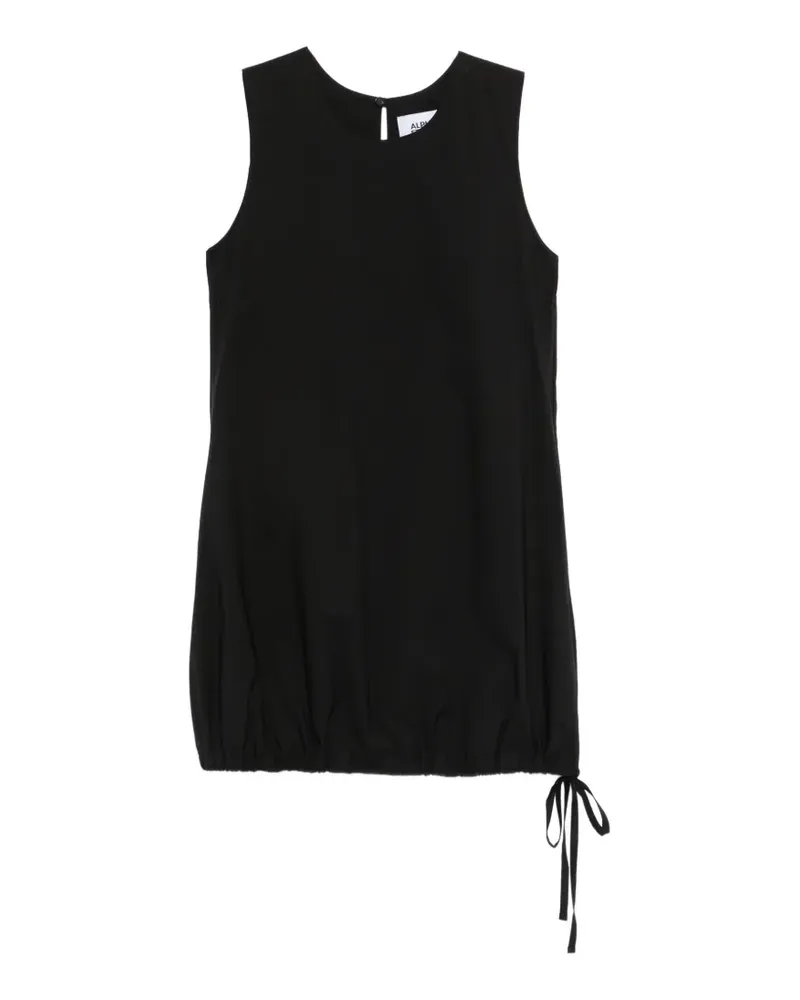 Alpha Studio drawstring-hem mini dress - Schwarz Schwarz