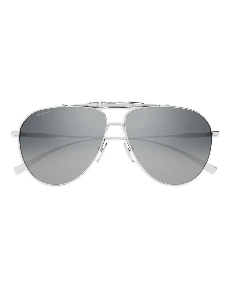 Gucci pilot sunglasses - Silber Silber