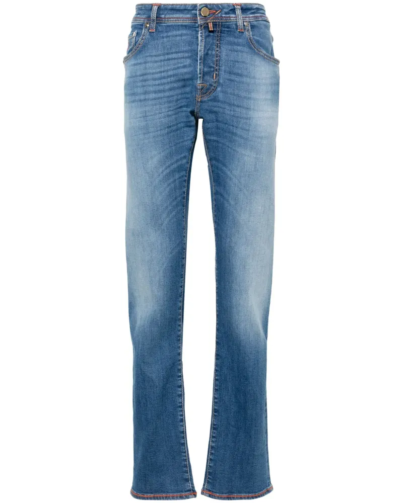 Jacob Cohën Halbhohe Nick Slim-Fit-Jeans - Blau Blau